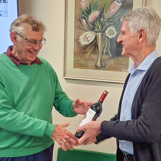 Professor Heiz Rhode & WCMHS Chair Carl Burger